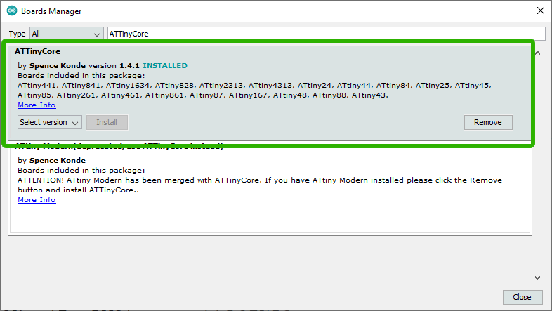 attiny software serial library github